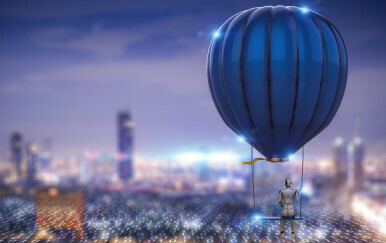 AI balon, ilustracija