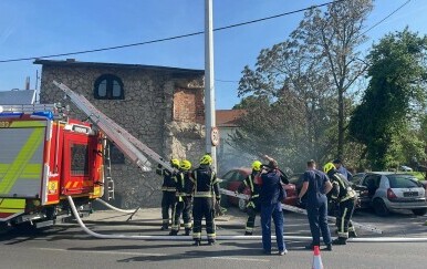 Požar na križanju Vukovarske i Držićeve ulice u Zagrebu - 2