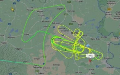 Let iznad Osijeka i okolnih naselja