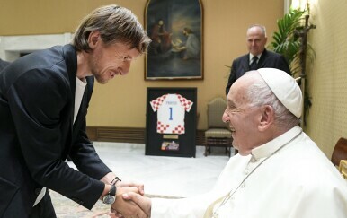 Luka Modrić i Papa Franjo