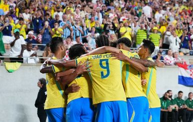 Brazil slavi gol protiv Hrvatske