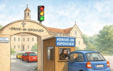 "Drive-in ispovijed" - obavijest nasmijala građane i osvojila društvene mreže