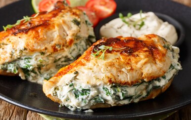 Bez kompliciranja: Recept za pileća prsa punjena špinatom i krem sirom
