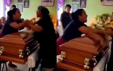 Scena kao iz telenovele - ljubavnice se susrele na sprovodu, a snimka je hit