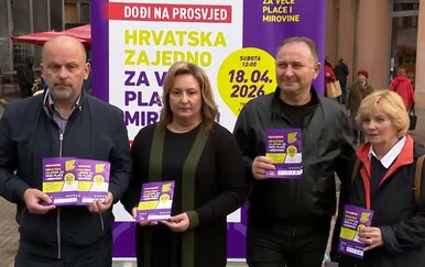 Sindikati organiziraju prosvjed u subotu 15. travnja