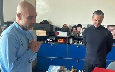 FOTO Dalić iznenadio Pepa Guardiolu posebno dizajniranim poklonom