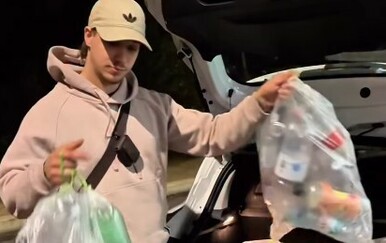 Marco Cuccurin pokazao kako reciklira boce i poslao važnu poruku