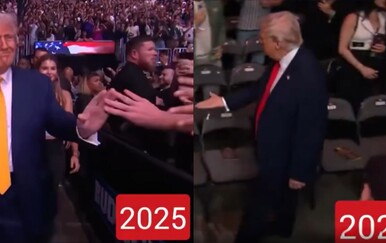 Usporedba snimki pokrenula raspravu o Trumpovoj popularnosti