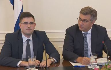 Marko Milić i Andrej Plenković (Foto: dnevnik.hr)