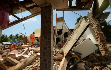 Potres na Lomboku (Foto: AFP)