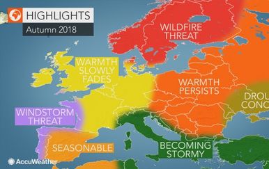 Vrijeme u jeseni (Foto: Accuweather)