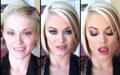 Prije i nakon šminkanja (Foto: izismile.com)
