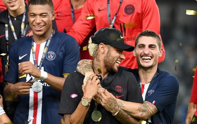 Kylian Mbappe, Neymar i Marco Verratti (Foto: AFP)