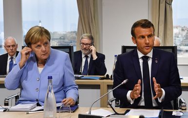 Angela Merkel i Emmanuel Macron (Foto: AFP)