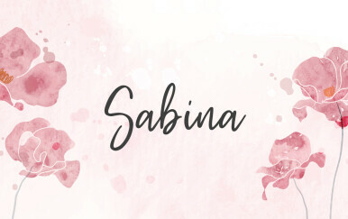 Sabina, Imendan