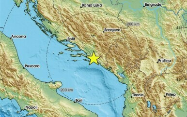 Potres na jugu Hrvatske