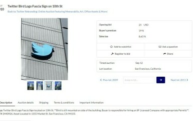 Aukcija Twitterovih stvari