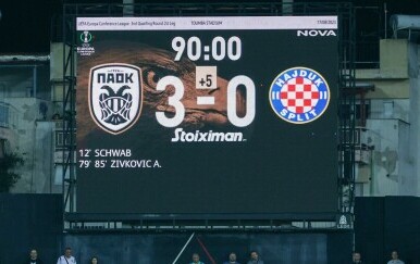 Hajduk poražen kod PAOK-a