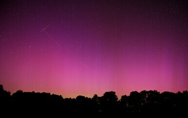 Perzeidi i aurora borealis u Poljskoj