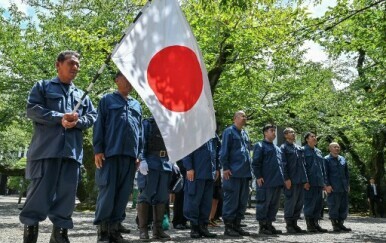 Okupljeni kod hrama Yasukuni