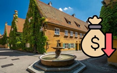 Selo Fuggerei u Njemačkoj i simbol niske cijene