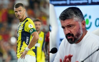 Edin Džeko i Gennaro Gattuso