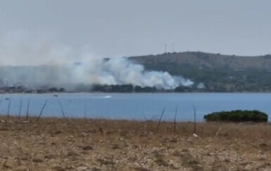 Požar otvorenog prostora na otoku Viru