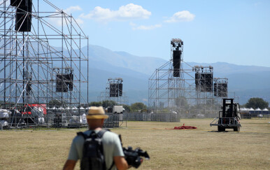 Pripreme za koncert u Sinju