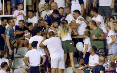 Incident na jugoistoku Poljuda tijekom utakmice Hajduk - Dinamo