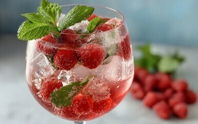 Recept za Hugo koktel s malinama