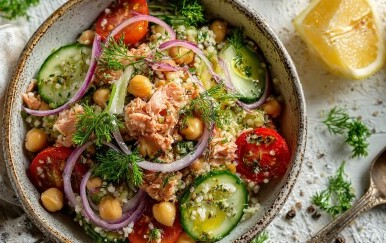 Brza salata od bulgura i tune