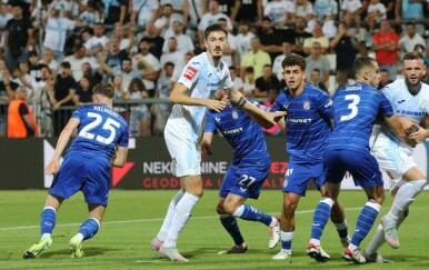 Detalj s utakmice Rijeka-Dinamo