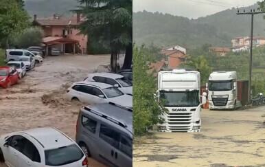 Nevrijeme poharalo Primorsku Sloveniju, pojavila se i klizišta