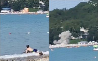 VIDEO Strašna eksplozija: Dron pao među kupače u ruskom odmaralištu, stradala i djeca