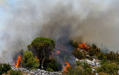 Dva šumska požara na granici s BiH: Vatra prijeti Župi dubrovačkoj i Konavlima, kuće nisu ugrožene