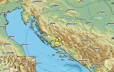 Potres magnitude 3,1 kod Splita