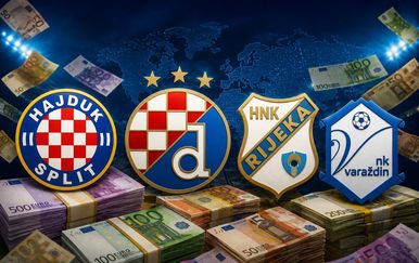 Objavljena zarada hrvatskih klubova u Europi: Dinamo ''svemirski brod'', a Hajduk i Rijeka mogu do ozbiljnog novca