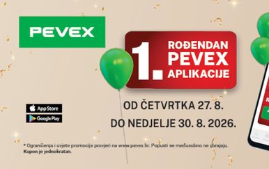 PEVEX slavi prvi rođendan aplikacije: Aktiviraj kupon i ostvari 20% popusta