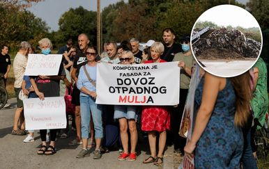 Osijek: Prosvjed ispred osječke kompostane zbog intenzivnog smrada