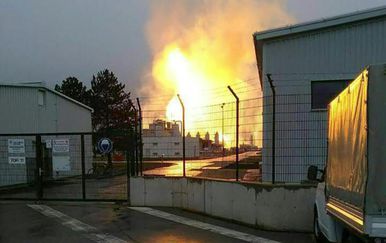 Eksplozija na plinskom terminalu u Austriji (Foto: AFP)