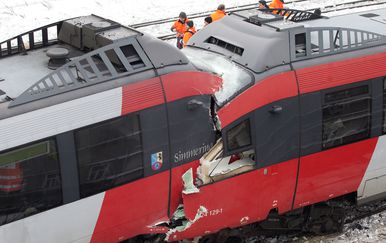 Željeznička nesreća u Austriji (Foto/arhiva: AFP)