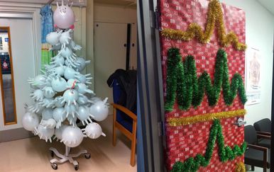 Božić u bolnici (Foto: thechive.com)