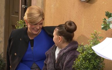 Kolinda Grabar-Kitarović na setu serije Dar mar - 2