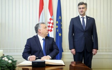 Mađarski premijer Viktor Orbán i hrvatski premijer Andrej Plenković u Zagrebu 2018. godine