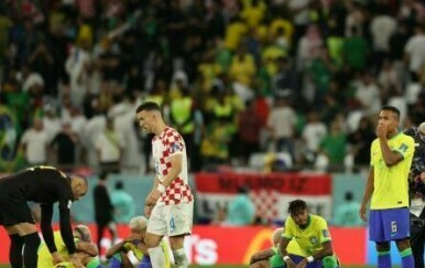 Brazilski igrači i navijači tuguju nakon poraza od Hrvatske