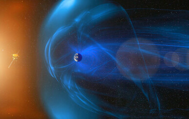 Zemljina magnetosfera, ilustracija