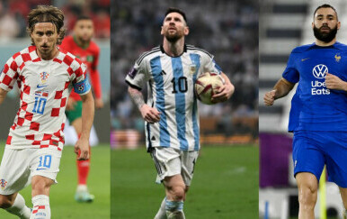 Modrić, Messi, Benzema