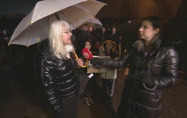 Reporterka Dnevnika Nove TV, Matea Ćorić Brunović, i Branka Genzić-Horvat
