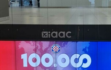 Reklama Hajduka u Zagrebu