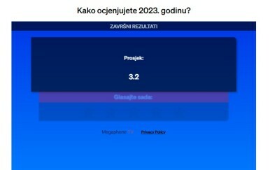 Rezultati glasanja u Dnevniku Nove TV